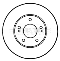 Disque de frein BORG & BECK BBD4808