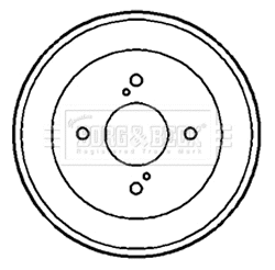 Tambour de frein BORG & BECK BBR7167