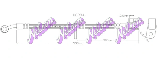 Flexible de frein KAWE H6984