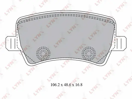 Kit de plaquettes de frein, frein à disque LYNXAUTO BD-7817