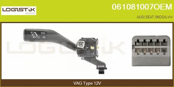 Commutateur de colonne de direction LGK 061081007OEM