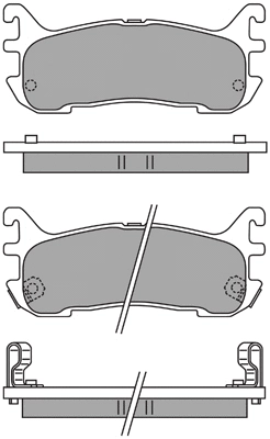 Kit de plaquettes de frein, frein à disque AISIN ASN-2165