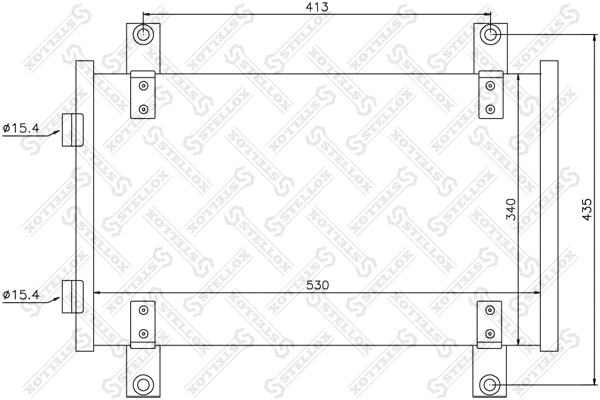 Condenseur, climatisation STELLOX 10-45560-SX