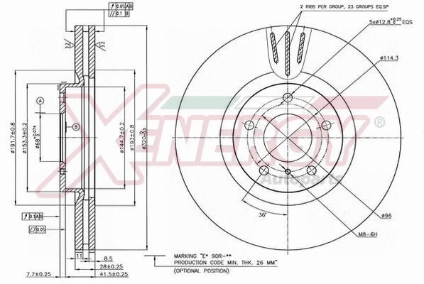 Disque de frein AP XENERGY X602572