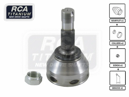 Jeu de joints, arbre de transmission RCA FRANCE CI15