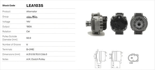 Alternateur LUSA LEA1035