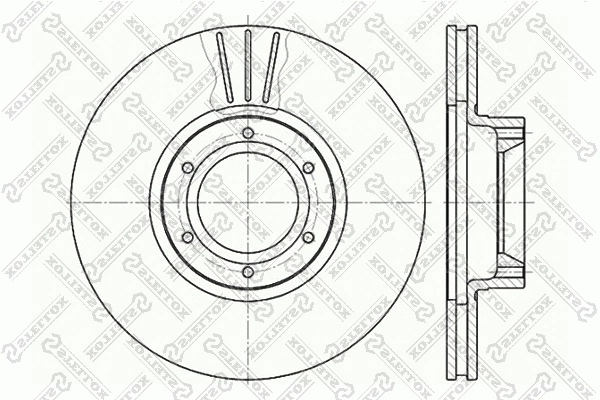 Disque de frein STELLOX 6020-3920V-SX