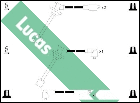 Kit de câbles d'allumage LUCAS LUC7320