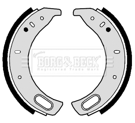 Jeu de mâchoires de frein BORG & BECK BBS6014