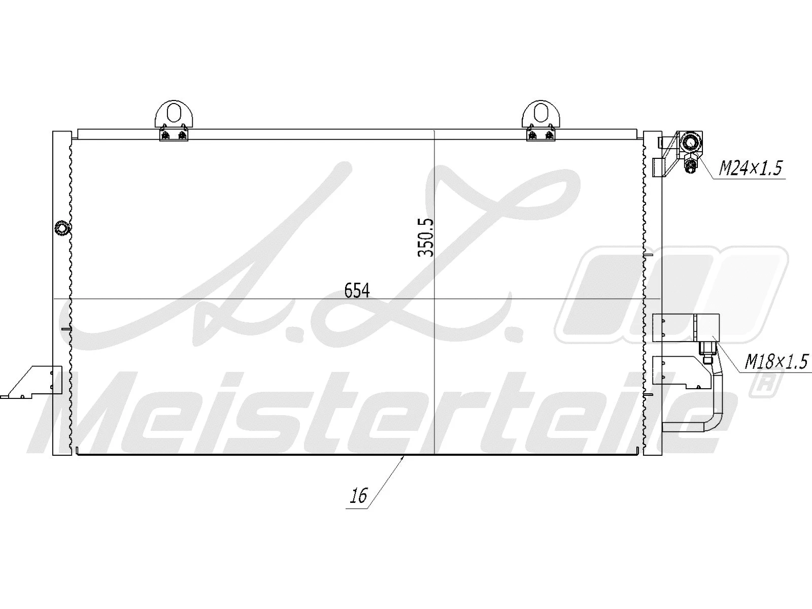 Condenseur, climatisation A.Z. Meisterteile AZMT-45-030-1457
