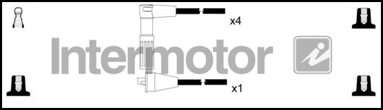 Kit de câbles d'allumage INTERMOTOR 76168