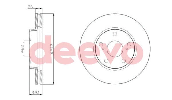 Disque de frein DEEVO BD21400