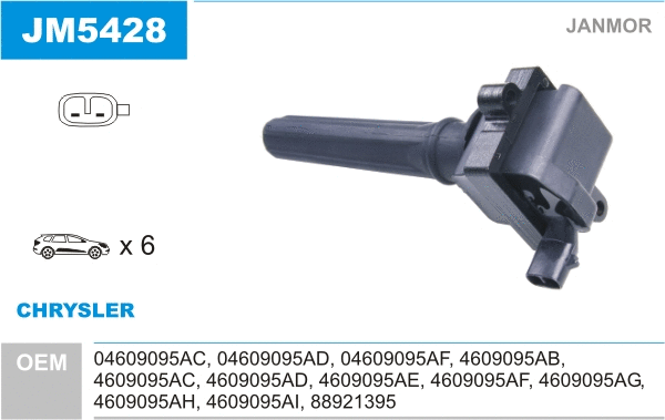 Bobine d'allumage JANMOR JM5428