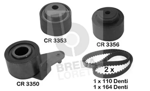 Kit de courroie crantée BREDA LORETT KCD0076