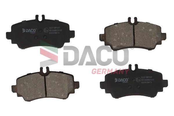 Kit de plaquettes de frein, frein à disque DACO Germany 322337