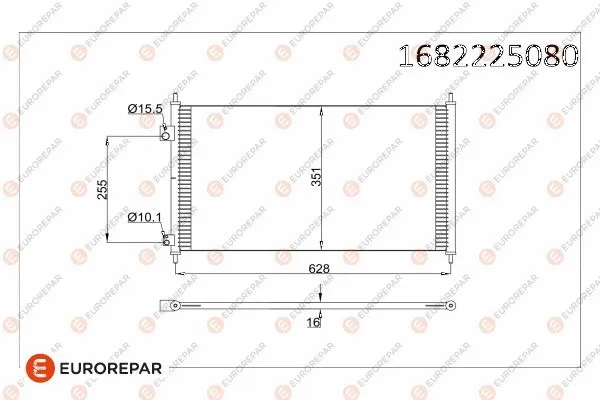 Condenseur, climatisation EUROREPAR 1682225080