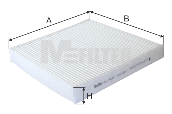 Filtre, air de l'habitacle MFILTER K 9161