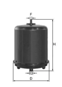 Filtre à carburant UNIFLUX FILTERS XOC6