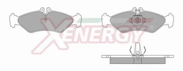 Kit de plaquettes de frein, frein à disque AP XENERGY X40627