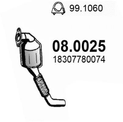 Catalyseur ASSO 08.0025