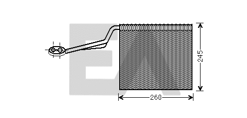 Évaporateur climatisation EACLIMA 43B02008