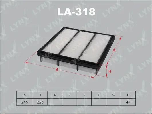 Filtre à air LYNXAUTO LA-318
