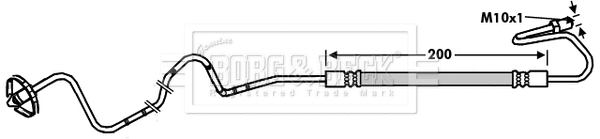 Flexible de frein BORG & BECK BBH7838