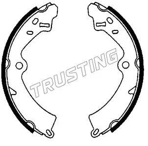 Jeu de mâchoires de frein TRUSTING 111.228
