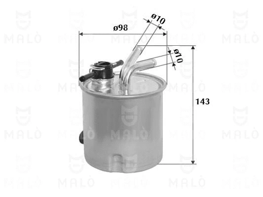 Filtre à carburant AKRON-MALÒ 1520198