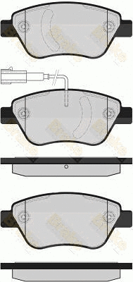 Kit de plaquettes de frein, frein à disque Brake ENGINEERING PA1604