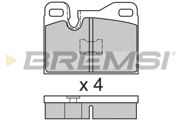 Kit de plaquettes de frein, frein à disque BREMSI BP2555