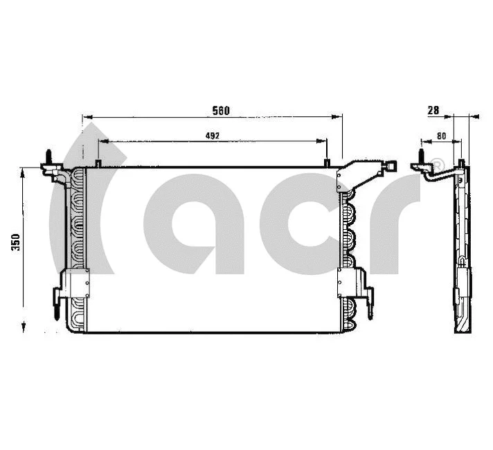 Condenseur, climatisation ACR 300005