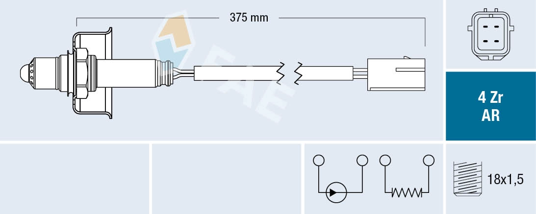 Sonde lambda FAE 75690