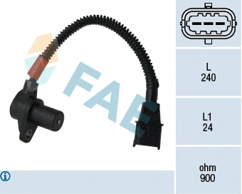 Capteur d'angle, vilebrequin FAE 79356