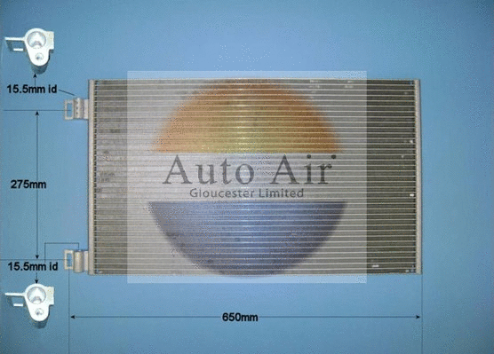 Condenseur, climatisation AUTO AIR GLOUCESTER 16-9123