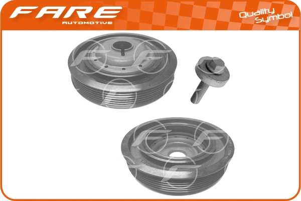 Kit de poulies, vilebrequin FARE SA 2987C