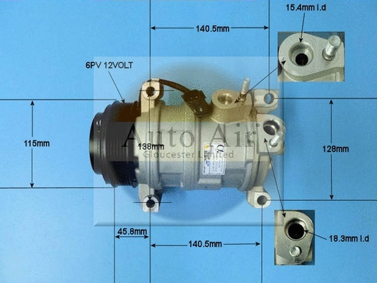 Compresseur, climatisation AUTO AIR GLOUCESTER 14-1266P