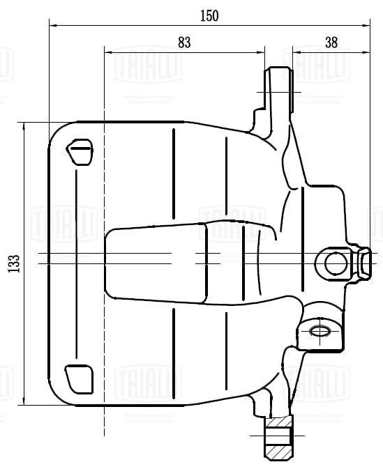 Étrier de frein TRIALLI CF 103567