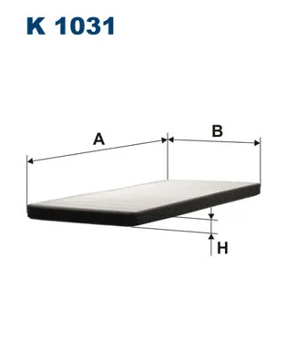 Filtre, air de l'habitacle FILTRON K 1031