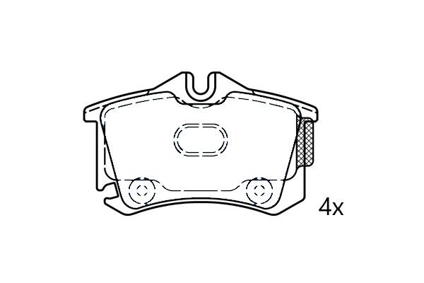 Kit de plaquettes de frein, frein à disque Omnicraft 2675945