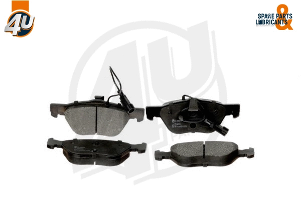 Kit de plaquettes de frein, frein à disque 4U Autoparts 22657FT