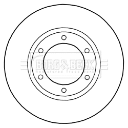 Disque de frein BORG & BECK BBD5288