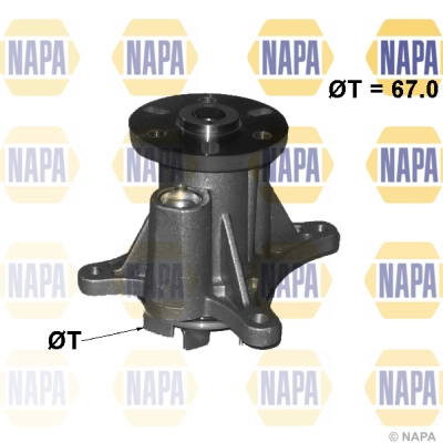 Pompe à eau, refroidissement du moteur NAPA NWP1151