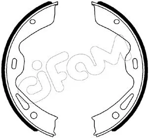 Jeu de mâchoires de frein, frein de stationnement CIFAM 153-511