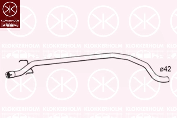 Tuyau d'échappement KLOKKERHOLM 50248651