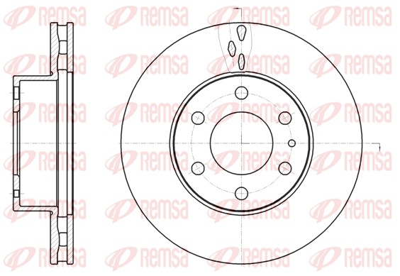 Disque de frein REMSA 61062.10