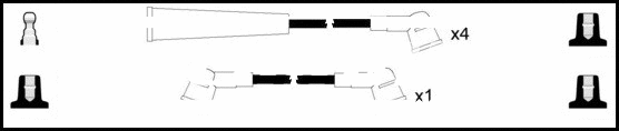 Kit de câbles d'allumage LEMARK HOES1109