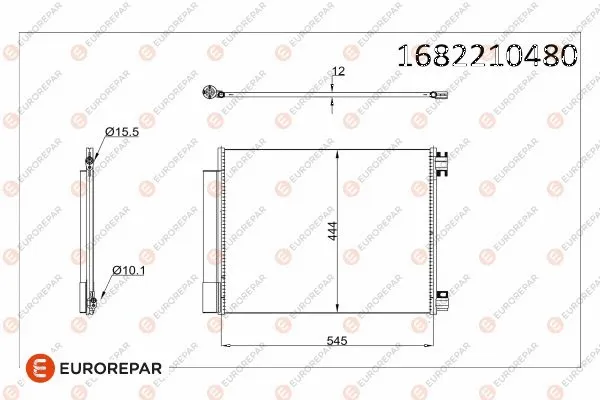 Condenseur, climatisation EUROREPAR 1682210480