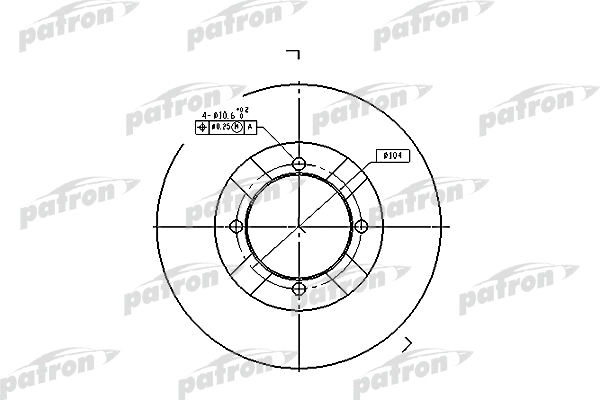 Disque de frein PATRON PBD3095