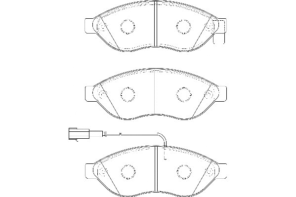 Kit de plaquettes de frein, frein à disque Omnicraft 2134900